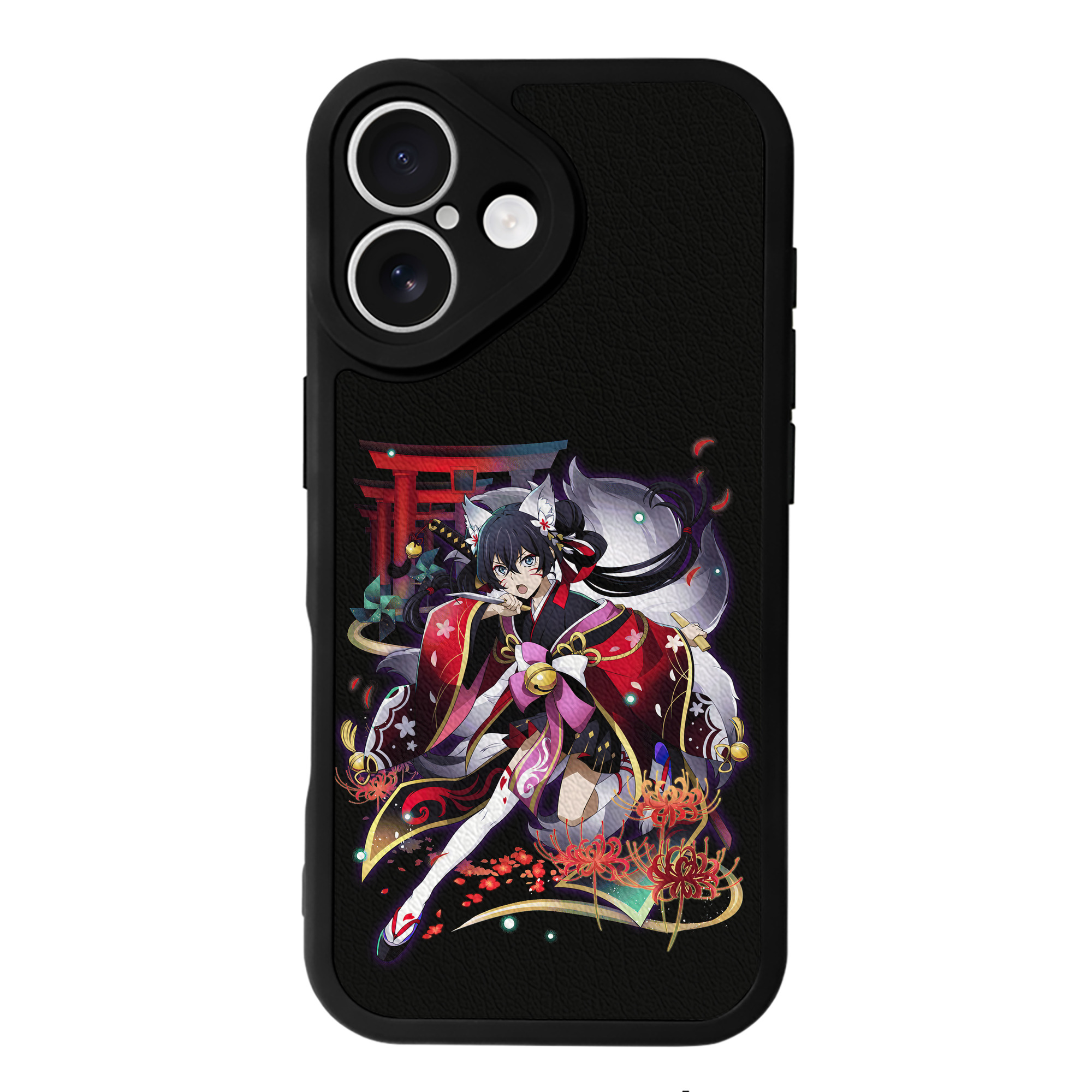 （画像用） 文豪ストレイドッグス Bungo Stray Dogs 【iPhone 16シリーズ対応】シリコンスマホケース（レザー調） 材質：シリコン